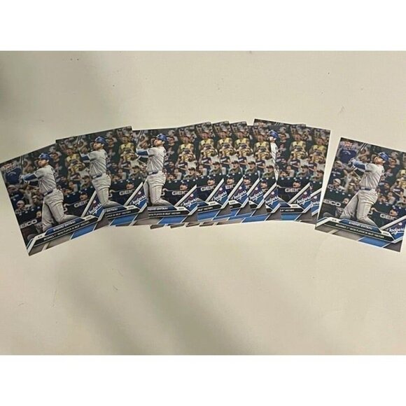 2024 Topps Now Shohei Ohtani 50/50 Club Los Angeles Dodgers 10 cards New - Picture 1 of 4